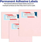Avery Print-to-the-Edge Printable Shipping Labels, 4.75" x 7.75", Matte White, Sure Feed Technology, Laser & Inkjet Printer Compatible, 50 Blank Labels per Pack (5 Packs of 6876)