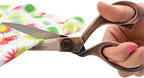 Westcott 8" Bent Stainless Steel Copper-Finish Scissors For Office & Home, 2 Pack (17600)