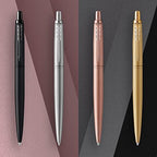 Parker Jotter XL Ballpoint Pen, Monochrome Matte Black, Medium Point, Blue Ink, Gift Box - Smooth Writing, Signature Design, Stationary, Desk Essentials