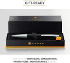 Cross ATX Basalt Black Rollerball Pen, Medium Point, Black Ink
