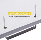 OLYMPX 1000 Pcs of 2” Capacity Premium Metal Prong Paper Fastener Bases, 2.75 Inch Base for Paper File Clip Folder Accessories (Pack of 10 Boxes)