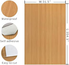 Extra Wide 31"x354" Wood Grain Contact Paper Brown Faux Wood Wallpaper