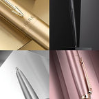 Parker Jotter XL Ballpoint Pen, Monochrome Matte Black, Medium Point, Blue Ink, Gift Box - Smooth Writing, Signature Design, Stationary, Desk Essentials