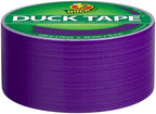 Duck Brand 283138 Color Duct Tape, Purple, 1.88 Inches x 20 Yards Each Roll, 3 Rolls
