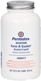Permatex 80017 Aviation Form-A-Gasket No. 3 Sealant, 16 oz. , Brown