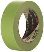 3M High Performance Green Masking Tape 401+, Superior Adhesion, Clean Removal, Highly Conformable, Paint-Bleed Resistant, 36 mm x 55 m, Individually Wrapped Roll, 1 Each