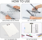 Slant Board for Writing 16x12in Adjustable Slanted Dry Erase Writing Board