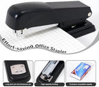 Gawsey Black Desk Organizers and Accessories with Desk Organizer 360° Rotating Pen Holder and Office Supplies, Cute Stationery Supplies Set