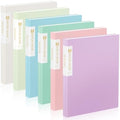 Sooez 6 Pack Binder with Plastic Sleeves 18Pocket, Displays 36 Pages 8.5x11