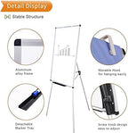 VIZ-PRO Whiteboard Easel, 36 x 24 Inches, Portable Stand Dry Erase Board