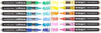 KINGART PRO 12-Piece Acrylic Paint Brush Pen Set – Tropical Colors – Flexible Nylon Brush Tip for Detailed Illustration and Lettering – Water-Based Opaque Art Markers for Multi-Surface Use