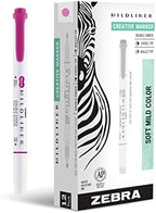 Zebra Pen MILDLINER No Bleed Highlighter, Fuchsia Color, Dual Tip, 12-Pack