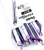 Pentel EnerGel Pearl Deluxe RTX Retractable Liquid Gel Pen, (0.7mm), Accent, Violet Ink, Box of 12 (BL77PW-V) (Pack of 2)