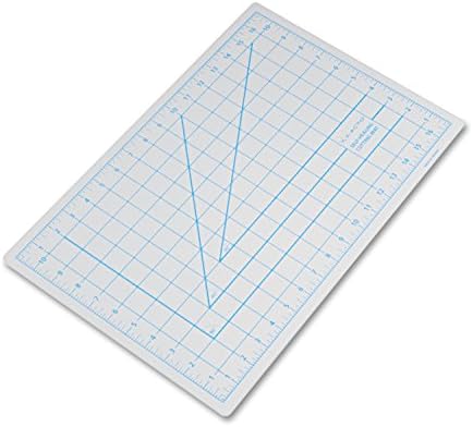 X-Acto X7761 Self-healing cutting mat, nonslip bottom, 1 grid, 12-Inch by 18-Inch board with 11-Inch by 17-Inch measuring surface, gray