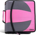 Case-it Dual Binder | Two 1.5" D-Rings | 600-Sheet | Dual-101 Light Pink