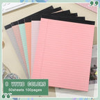 8.5'' x 11'' Colored Legal Pad Writing Wide Ruled, Bohemian Color, 8 Pcs