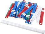 XYWHPGV Office Colors Plastic Binding Document Paper Fasteners Green Red Blue 50 Pcs(e4b35 cb438 1ad54 a7a23 45e2d e5699