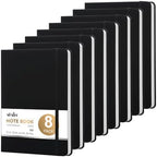 ViVin 8 Pack A5 Hardcover Lined Notebook,192 pg College Ruled 5.5x8.3