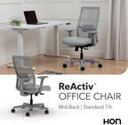 HON Ignition 2.0 ReActiv Ergonomic Office Chair, Lumbar Support, Steel