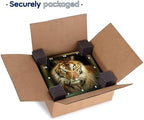 3dRose DPP_41377_3 Portrait of a Tiger Wall Clock, 15 by 15-Inch