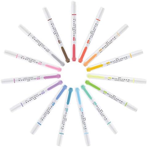 Zebra Pen MILDLINER No Bleed Highlighter, Violet Color, Dual Tip, 12-Pack
