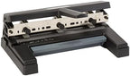 Swingline 3 Hole Punch Heavy Duty, 40 Sheet Capacity Three Hole Puncher 3 Ring, Adjustable 2-4 Hole Paper Punch, Black (74450)