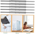 NUOBESTY 50pcs Metal File Fasteners Heavy Duty Two Hole Binder Clips for Document Organization Professional Binding Spines for Office School and Home Use Space Saving Design