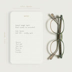 Small Dotted Notepads for Work, Gold Foil, 6.3 x 3.9 in, 3 Pack, 225 Sheets