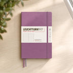 LEUCHTTURM1917 - Notebook Hardcover Medium A5-251 Numbered Pages for Writing and Journaling - Thinking Ahead (Dotted Paper, Dusty Rose)