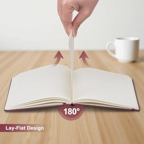 ViVin 6 Pack A5 Hardcover Lined Notebook,192 pg College Ruled 5.5x8.3