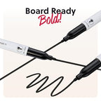 U Brands Dry Erase Markers Medium Tip Set, 36 Pack, Black, Whiteboard Pens with Medium Point and Built In Eraser Caps, Low Odor Ink, Dry Erase Markers For Classroom, Office, Or Home