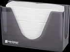 San Jamar Countertop Paper Towel Dispener, Manual Dispensing for Bathroom and Kitchen, 7" x 11" x 4.38", Black Pearl