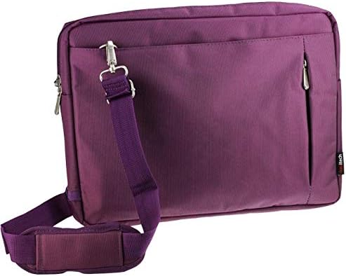 Navitech Purple Sleek Premium Water Resistant Shock Absorbent Messenger Bag Compatible With VOTONES Writing Tablet,12 inch LCD Graphic Tablet