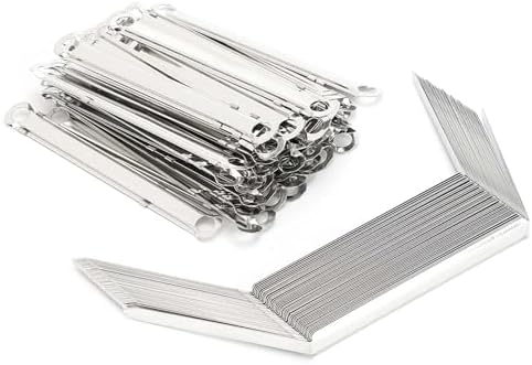 Iron Clips 50pcs Lightweight Paper Fasteners for Stable Document Binding Up to 350 A4 Sheets