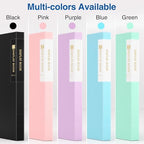 Sooez Binder with Plastic Sleeves 18-Pocket, Displays 36 Pages, 8.5"x11"