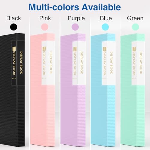 Sooez Binder with Plastic Sleeves 18-Pocket, Displays 36 Pages, 8.5"x11"