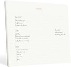 Pinesman Desk Notepad, Dotted, Gold Foil, 50 Tear-Off Sheets, 9.8 x 7.9 in
