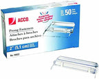 Acco 70022 Premium Two-Piece Fasteners, 2" Cap, 2-3/4" Center, Silver, 50/BX