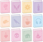 Laffact Books Shaped Sticky Notes Bulk, 24Pcs Book Lover Bookish Gifts