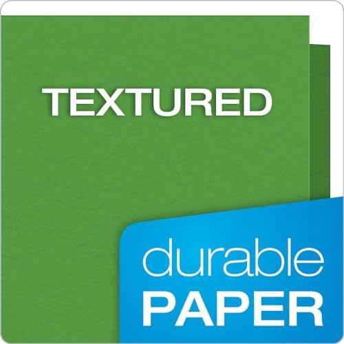 Oxford Twin Pocket Folders with Fasteners, Letter Size, Light Green, 25 per Box (57703)