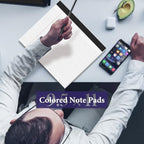 12 Pack Note Pads 11" x 9.5" Colored Legal Pads College Ruled Pink Notepad Perforated Writing Pads 80GSM Lined Paper Pads of College Ruled Paper 30 Sheets Notebook To Do List for School, Office, Home