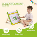 VEVOR Easel Accessory Set, 32 PCS Kid's Art Easel Painting Kit Including Chalks, Dry-Erase Markers & Paper Rolls, Supplies Set for Tabletop Art Easel, Painting Accessories for Toddlers Boys and Girls