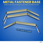 1InTheOffice Metal Prong Paper Fasteners, 2 Inch, Silver, 200 Pieces (2 Packs)