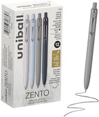 uniball™ Zento Gel Pens, Black Ink, 0.7mm Medium Point, 12 Count
