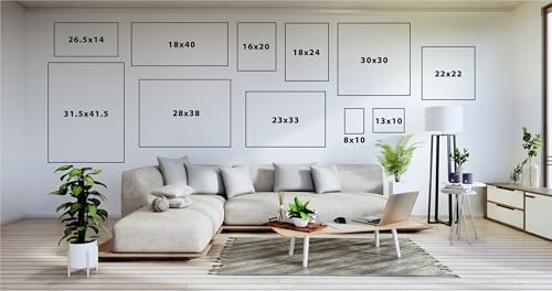 Kate and Laurel Sylvie Blank Framed Canvas Wall Art; 10x13 Gold Beaded; Modern Empty Canvas for Paint-Your-Own Art; Ready to Paint Premium Canvas Already Framed