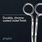 Gingher 6" Double-Curved Embroidery & Applique Scissors for Crafting