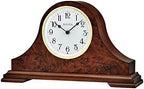 Bulova Chandler Lighted Mantel Clock, Model B1853 | Elegant Design | Illuminated Dial | Quartz Movement | Cherry Wood Finish | Battery Operated