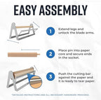 Bryco Goods 24 Inch Butcher & Kraft Paper Roll Dispenser and Cutter