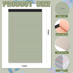 Lincia 12 Pcs 5x8 Colored Legal Pads Lined Note Pads, Retro Colors