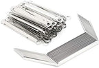 Aramox 50pcs Paper Fasteners, Metal Binding Clamps for A4 Paper, 350 Sheets Capacity, Perfect for Office and School Use